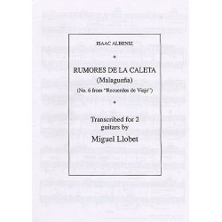 Albeniz Rumores De La Caleta Malaguena (llobet) 2 Guitars
