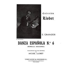 Granados Danza Espanola No.6 Rondalla Aragonesa (llobet) 2 Guitars