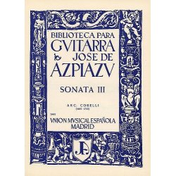 Corelli Sonata Iii (azpiazu) Guitar