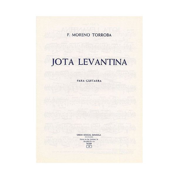 F. Moreno Torroba Jota Levantina