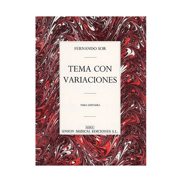Sor Tema Con Variaciones (r Sainz De La Maza) Guitar