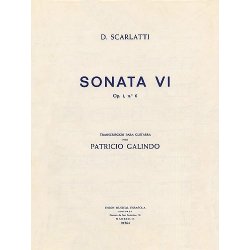 Domenico Scarlatti: Sonata VI Op.1 No.6 (Guitar)