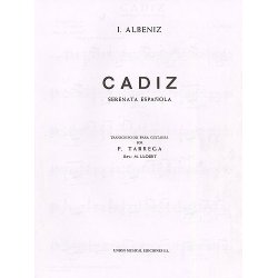 Isaac Albeniz: Cadiz Serenata (Tarrega) Guitar