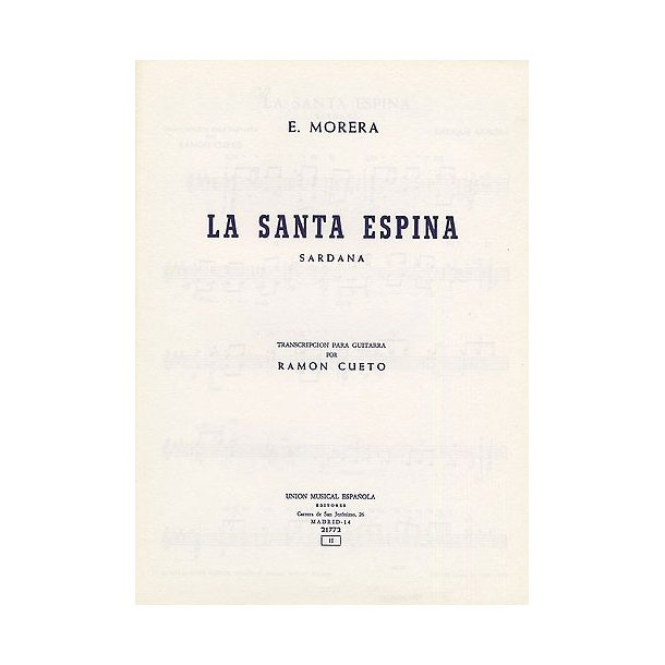 Cueto La Santa Espina Sardana Guitar