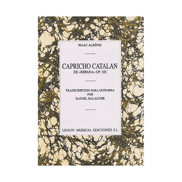 Albeniz Capricho Catalan (balaguer) Guitar