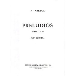 Francisco Tarrega: Preludios 1 A 9 (Guitar)