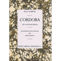 Albeniz Cordoba No.4 De Cantos De Espana (bitetti) Guitar