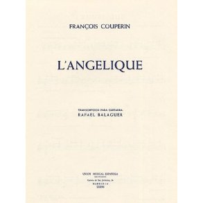 Couperin Angelique (balaguer) Guitar