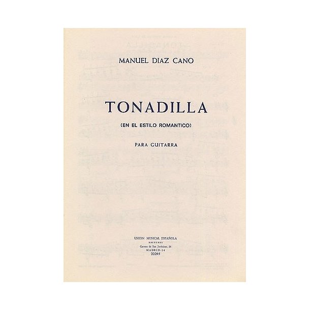 Diaz Cano Tonadilla Guitar