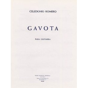 Romero (celedonio) Gavota Guitar