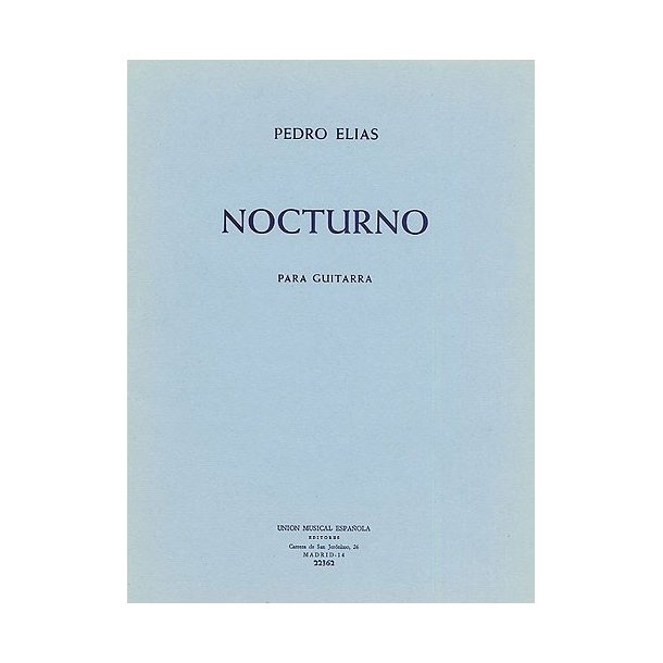 Pedro Elias: Nocturno For Guitar