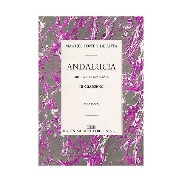 Manuel Font Y De Anta: Andalucia Iii Cuaderno