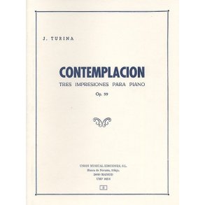 Turina Contemplacion Do Tres Impresiones Piano