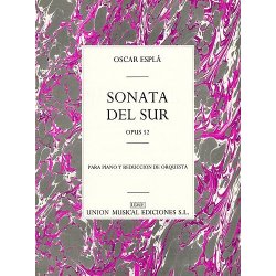 Espla Sonata Del Sur Op.52 Pf/orch Solo Pf/pf Red