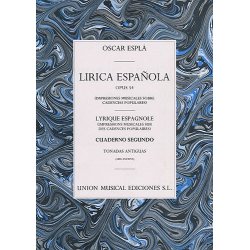 Espla Lirica Espanola Vol.2 Tonadas Antiguas Piano