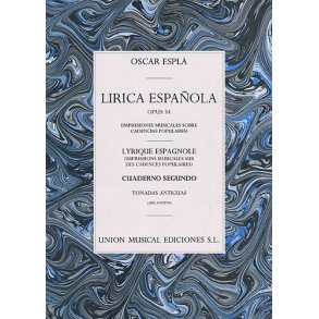 Espla Lirica Espanola Vol.2 Tonadas Antiguas Piano