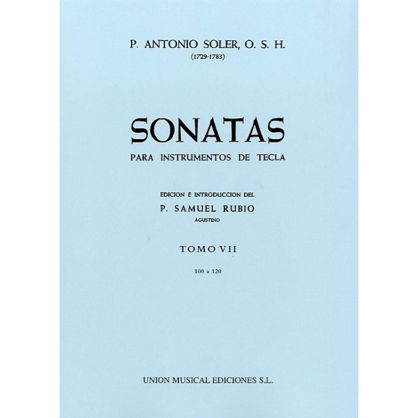 P. Antonio Soler: Sonatas Volume Seven