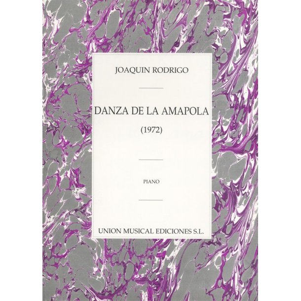 Rodrigo: Danza De La Amapola For Piano
