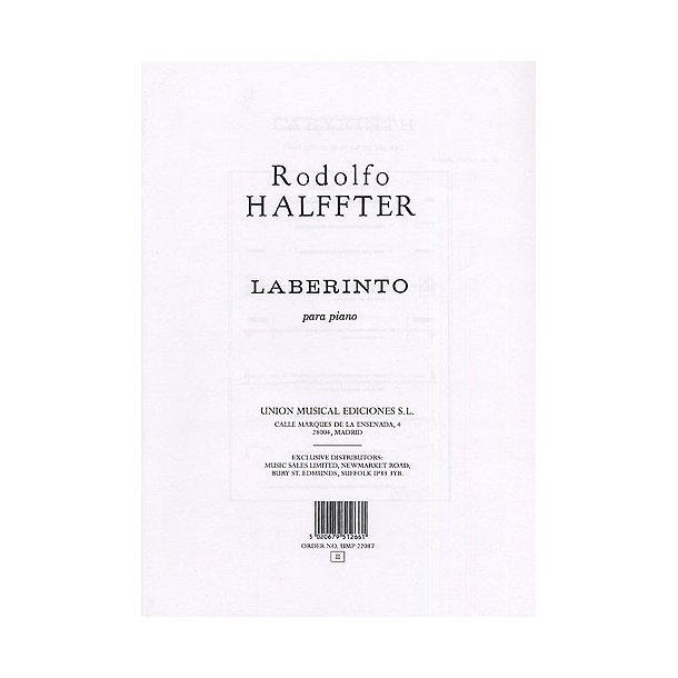 Rodolfo Halffter: Laberinto (Labyrinth) Op.34