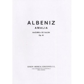 Albeniz Amalia Mazurka De Salon Op.95 Piano
