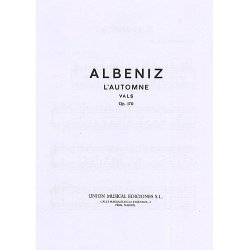 Albeniz L'automne Vals Op.170 Piano