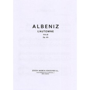 Albeniz L'automne Vals Op.170 Piano