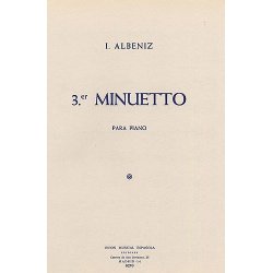 Albeniz Tercer Minuetto Piano