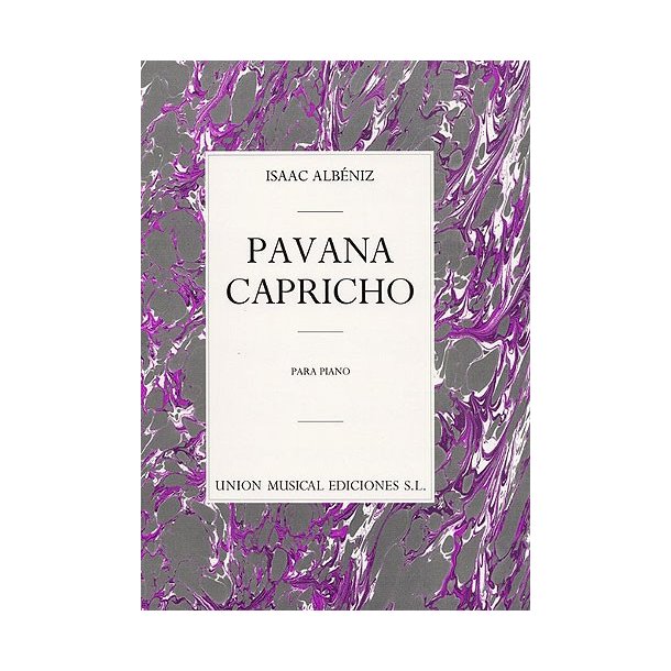 Albeniz Pavana Capricho Op.12 Piano