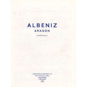 Albeniz Aragon Fantasia No.6 Suite Espanola Op.47 Piano