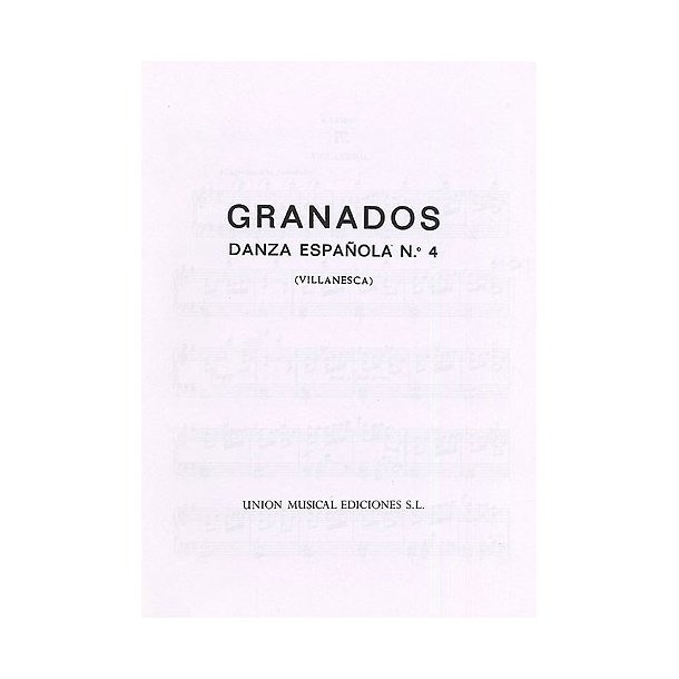 Granados Danza Espanola No.4 Villanesca Piano
