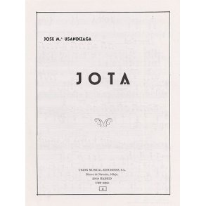 Jose Usandizaga: Jota
