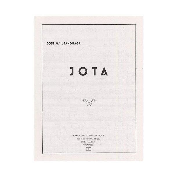 Jose Usandizaga: Jota