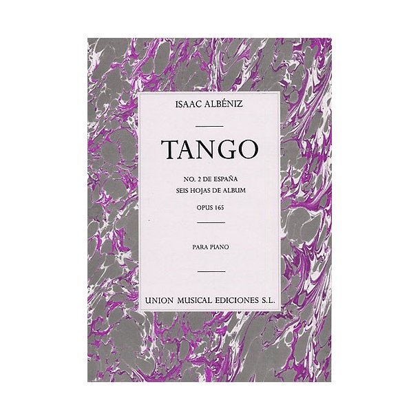 Albeniz Tango In D From Espana Op.165 No.2 Piano