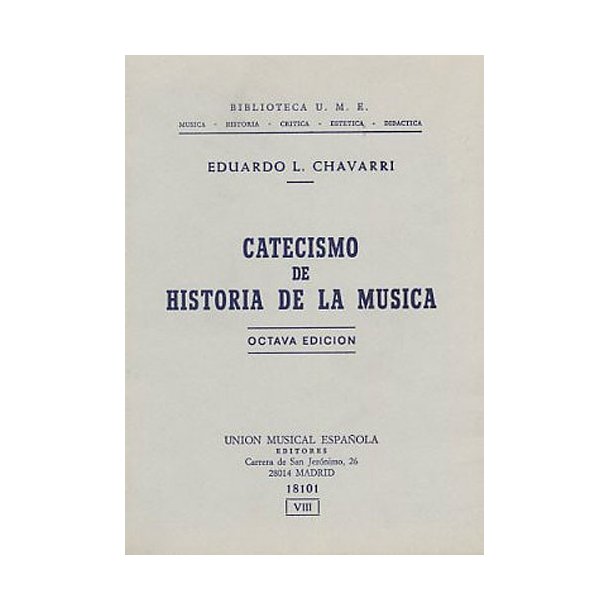 Catecismo De Historia De La Musica