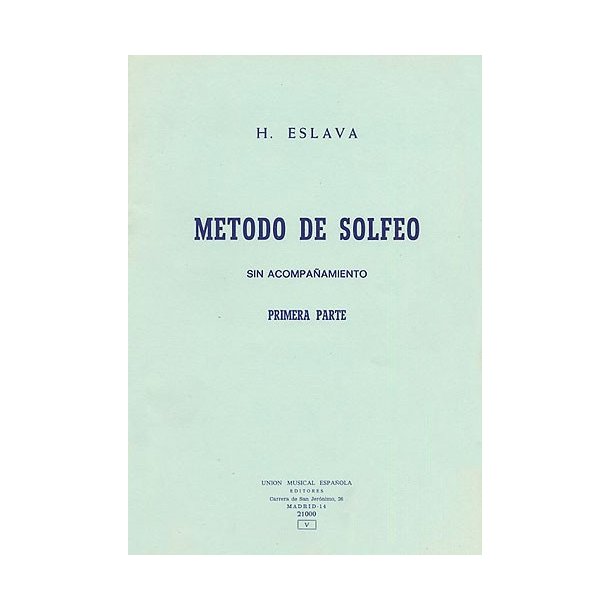 Eslava: Metodo De Solfeo I