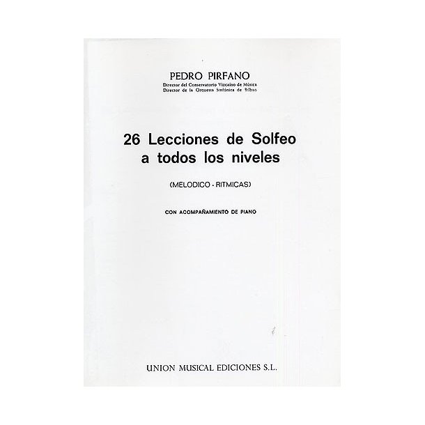 Pirfano 26 Lecciones De Solfeo
