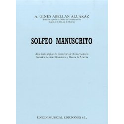 A.G.A. Alcaraz: Solfeo Manuscrito