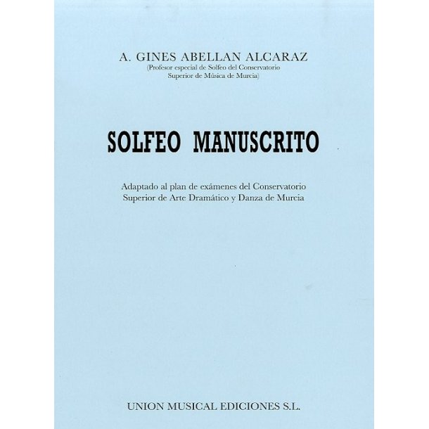 A.G.A. Alcaraz: Solfeo Manuscrito