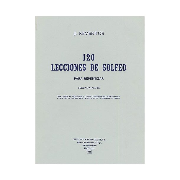 Reventos 120 Lecciones De Solfeo Ii