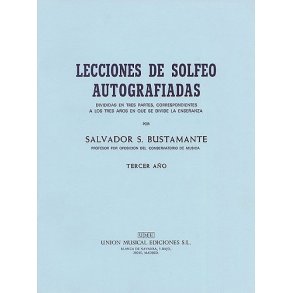Bustamante Lecciones De Solfeo Iii