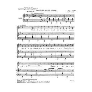 Serrano: Cancion De Marinela No.2 De La Cancion Del Olvido
