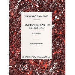 Obradors Canciones Clasicas Espanolas Vol.4 Vce/pf