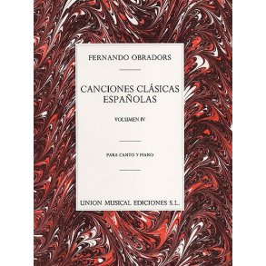 Obradors Canciones Clasicas Espanolas Vol.4 Vce/pf