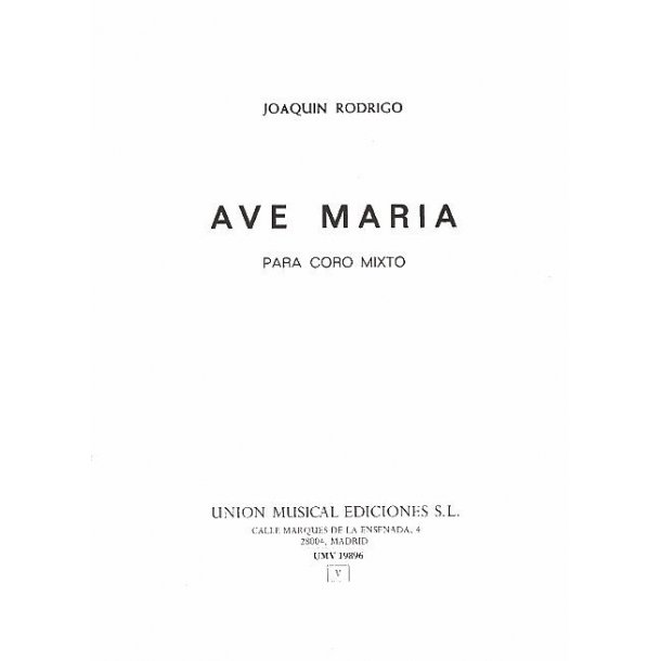 Joaquin Rodrigo: Ave Maria