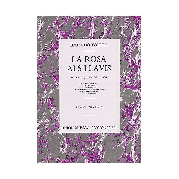 Toldra La Rosa Als Llavis Voice/piano