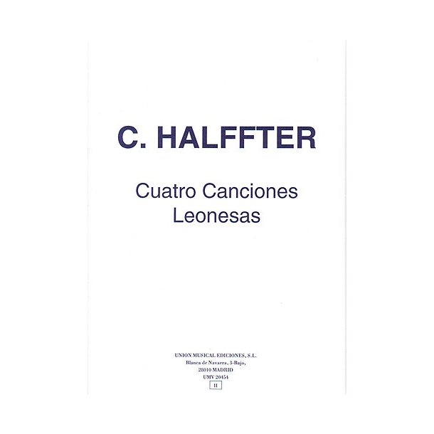 C. Halffter: Cuatro Canciones Leonesas
