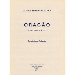 Montsalvatge Oracao Voice/piano