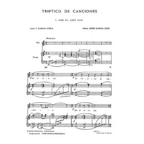 Garcia Leoz: Triptico De Canciones