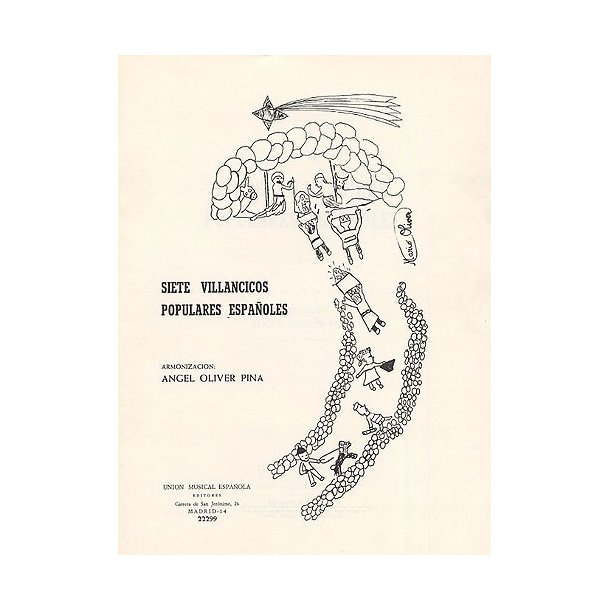 Angel Oliver Pina: Siete Villancicos Populares Espanolas - Voice/Piano