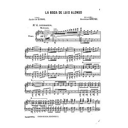 Gimenez: La Boda De Luis Alonso No.4 Intermedio for Piano